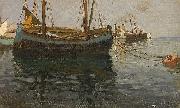 Julius Ludwig Friedrich Runge Dampf- und Fischerboote im sonnigen Licht china oil painting artist